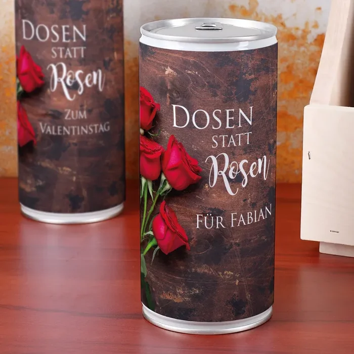 1 Liter Bierdose zum Valentinstag – Dosen statt Rosen