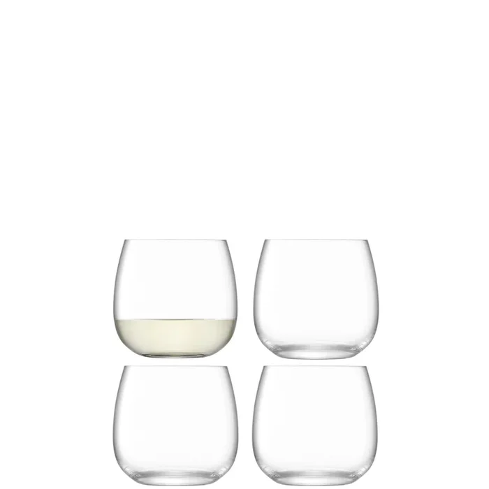 4er Set Borough Weinbecher 370ml Klar