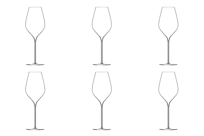 6er Set A. Lallement N4 Champagnerglas 43cl mundgeblasen