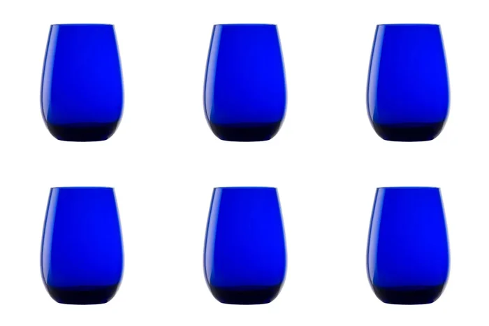 6er Set Elements Longdrink Becher 465ml Kobaltblau