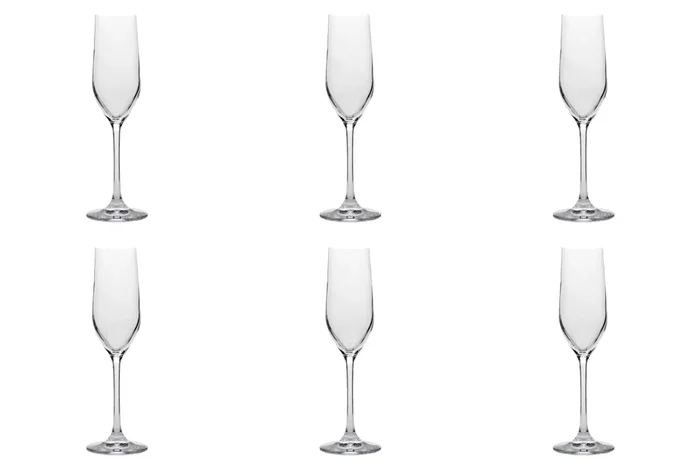 6er Set Grand Cuvée Sektkelch, 1dl geeicht, 185ml h:219mm