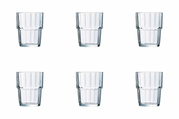 6er Set Norvege Trinkglas stapelbar 0.25lt