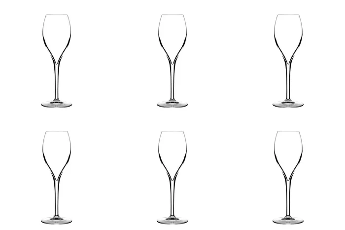 6er Set Opale Champagnerglas 16cl
