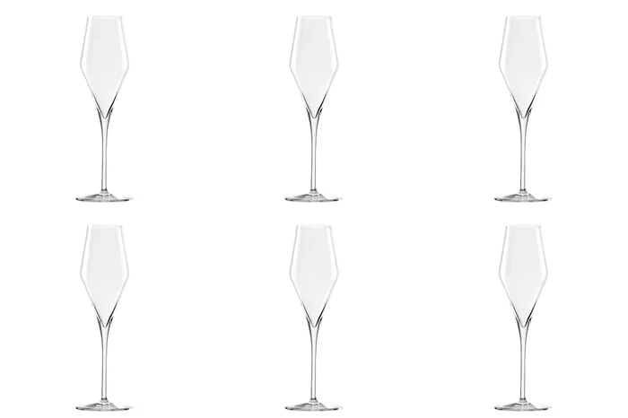 6er Set Quatrophil Champagnerkelch 292ml 1dl geeicht