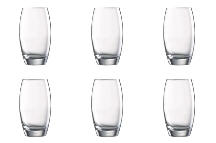 6er Set Salto Wasserglas 0.5lt D8.2cm H14.6cm