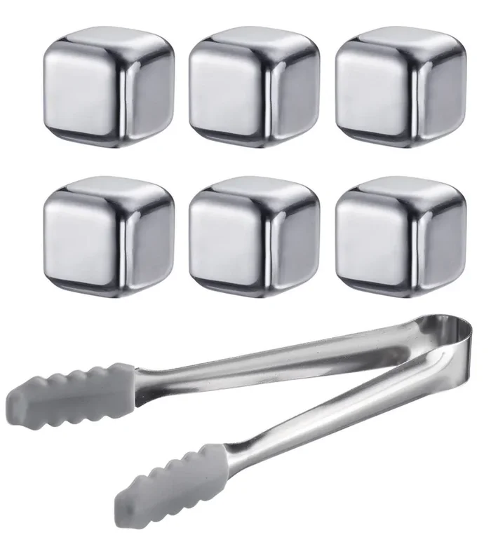 7 tlg. Set Eiswürfel mit Zange Cosmo