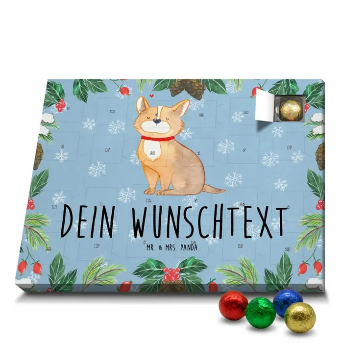 Adventskalender mit Namen Hund Glück