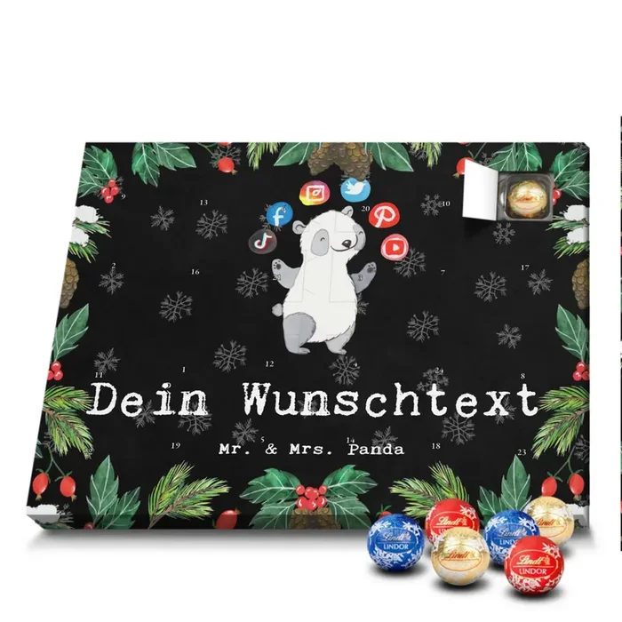 Adventskalender mit Namen Social Media Manager Leidenschaft