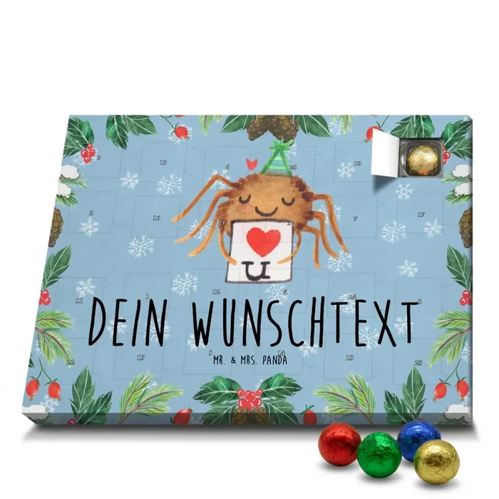 Adventskalender mit Namen Spinne Agathe Brief