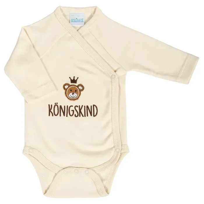 Baby-Body Königskind mit Bärchen-Motiv