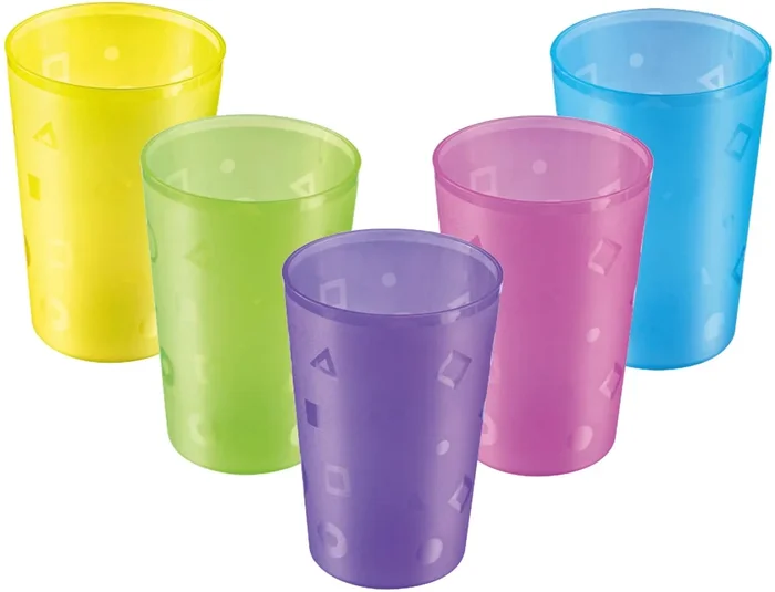 Becher Trend, farbig, assortiert, D7.5x11cm, 0.3 lt