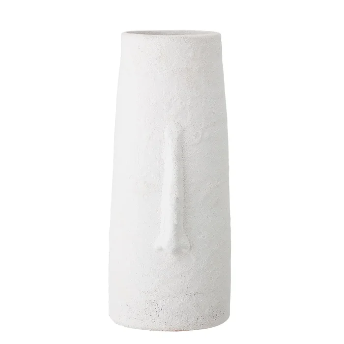 Berican Deko-Vase, Weiá, Terrakotta