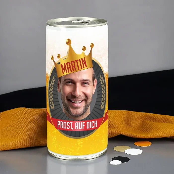 Bierdose für Bierkönige mit Ihrem Wunschfoto