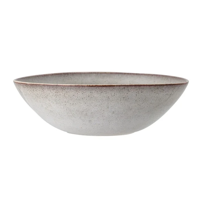 Bloomingville Sandrine Schüssel 32 cm Servierschale Salatschüssel Grau Braun Natur Steingut