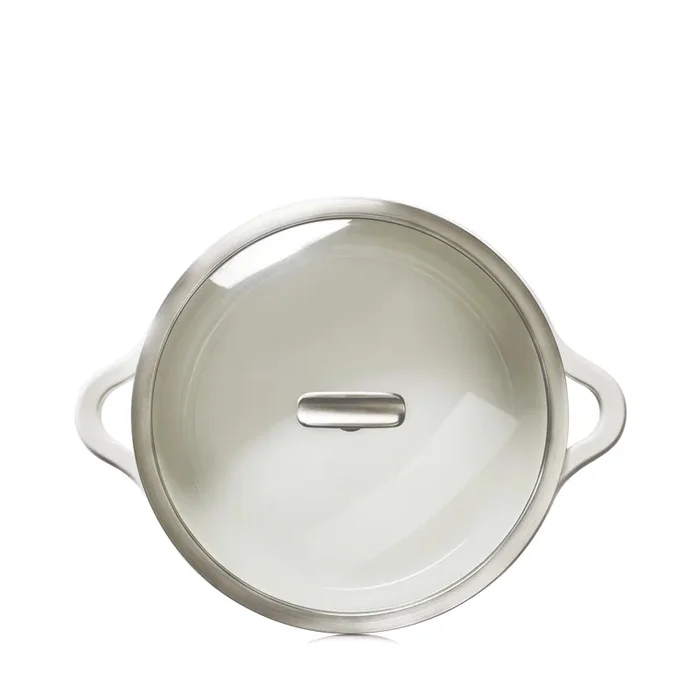 Bombance Glasdeckel mit Edelstahlgriff für Kasserolle D29cm