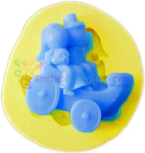 Braut, Bräutigam und Baby Silikonform