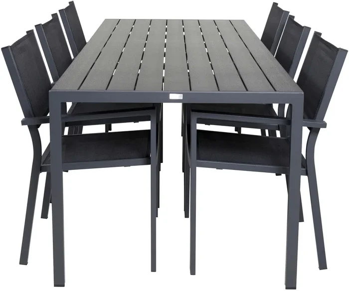 Break Outdoor-Tischset + Copacabana Arm 205cm/6St.