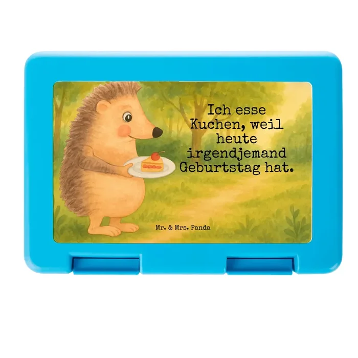 Brotbox Igel Kuchenstück Design