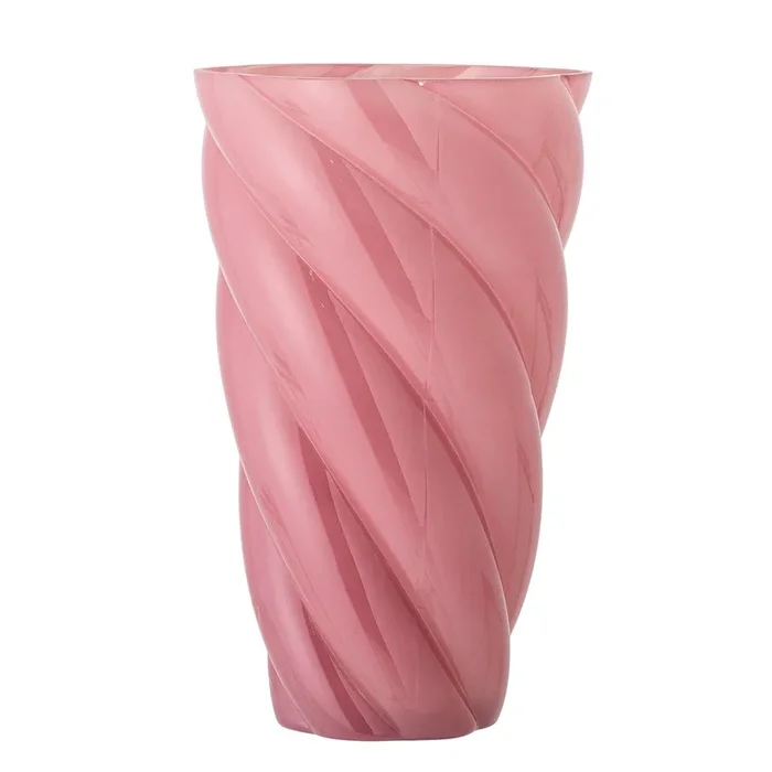 Callo Vase, Rose, Glas