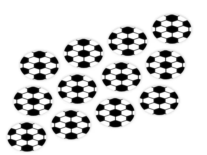 CM Basics Cupcake Buttons Fußball. 12 Stück