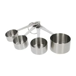 Cup-Messbecher-Set, 4 Cups, rostfr. Stahl