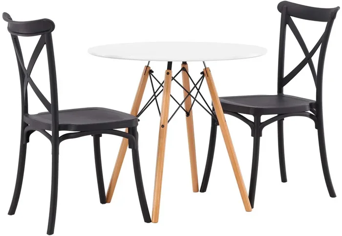 Danburi Esszimmerset + Crosett ⌀60cm/2St.