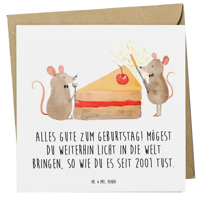 Deluxe Karte 2001 Geburtstag Licht