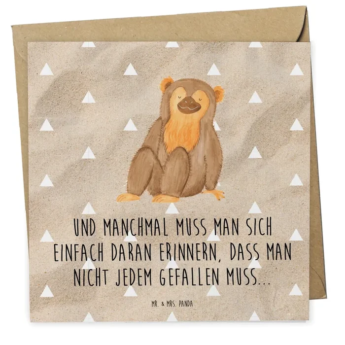 Deluxe Karte Affe