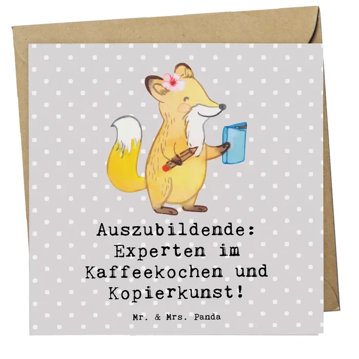 Deluxe Karte Auszubildende Kaffeekünstler