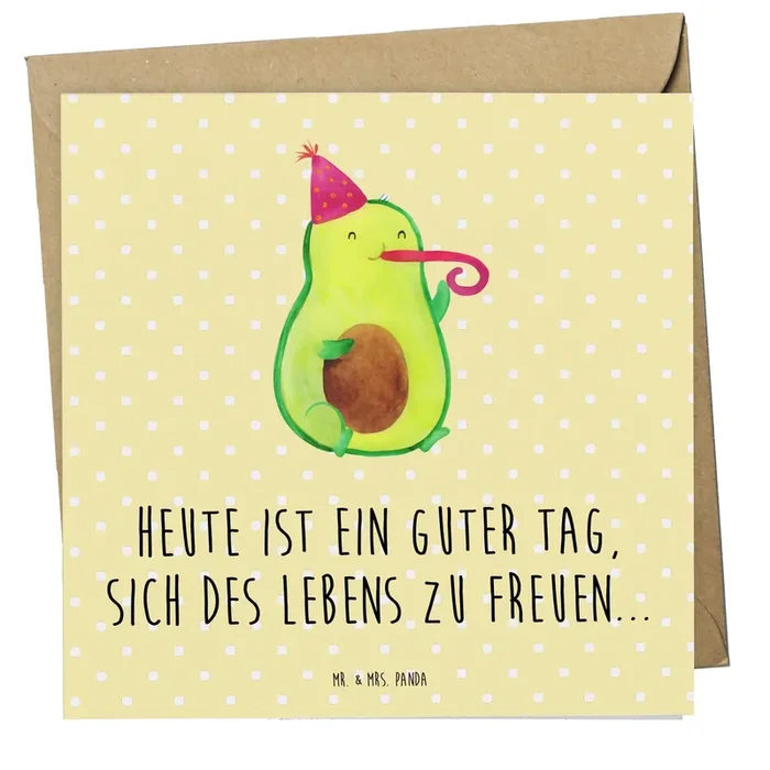Deluxe Karte Avocado Feier