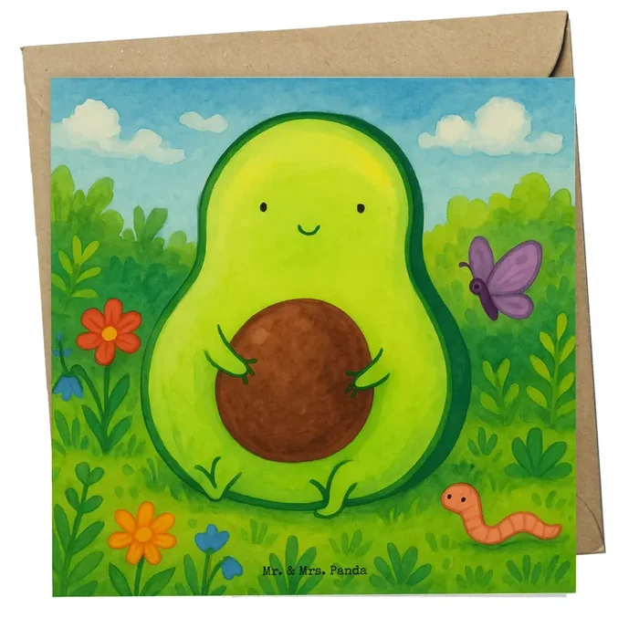 Deluxe Karte Avocado Kern Design