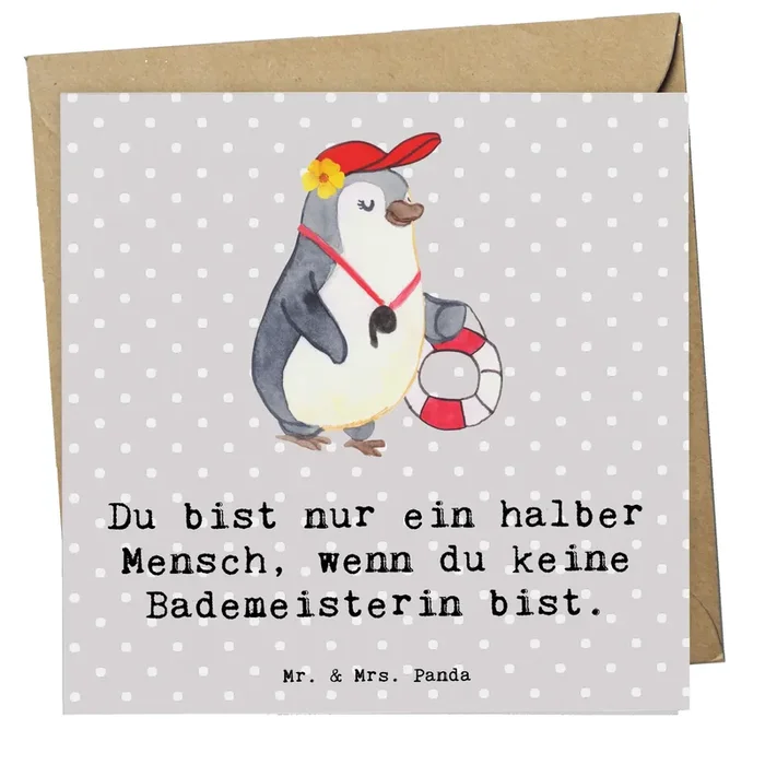 Deluxe Karte Bademeisterin Herz