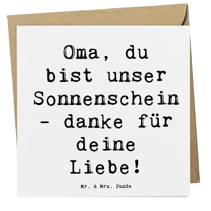 Deluxe Karte Spruch Oma Sonnenschein