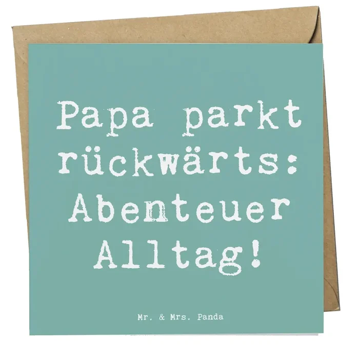 Deluxe Karte Spruch Vater Abenteuer