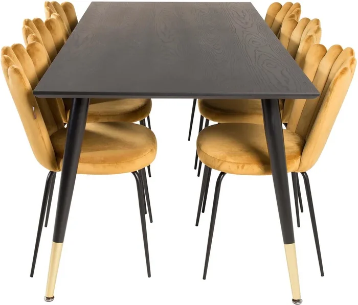 Dipp Esszimmerset + Limhamn 180cm/6St.