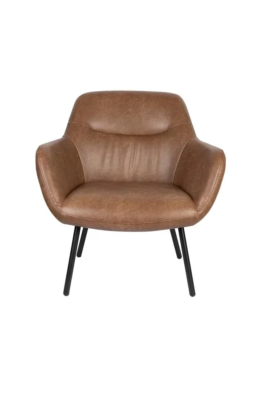 Dude Loungesessel Vintage Braun