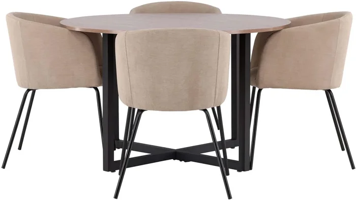 Durango Esszimmerset + Berit ⌀120cm/4St.