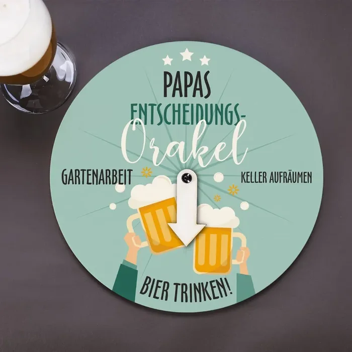 Entscheidungsorakel – Bieruhr zum Männertag als witziges Geschenk