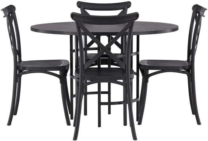 Esszimmerset Copenhagen + Crosett ⌀115cm/4St.