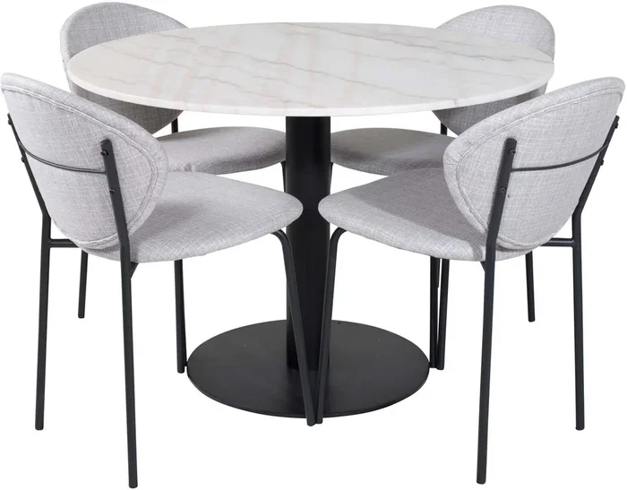 Estelle Esszimmerset + Vault ⌀106cm/4St.