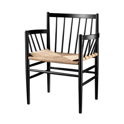 FDB Møbler J81 Stuhl Schwarz/Natur Nordic Swan Ecolabel