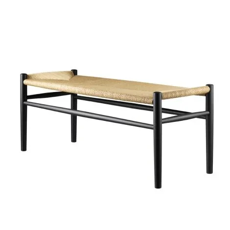 FDB Møbler J83B Bank Buche Schwarz/Natur Nordic Swan Ecolabel