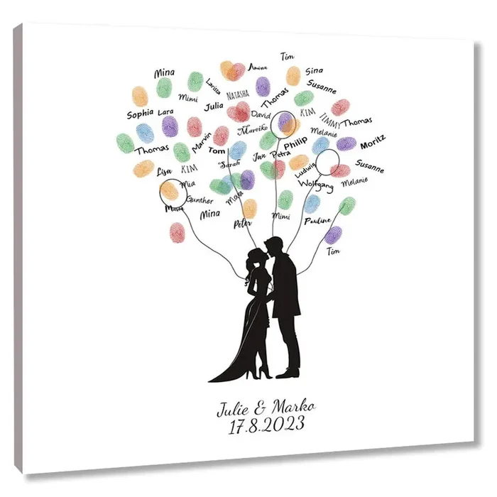 Fingerabdruckbaum – Liebe Ballons