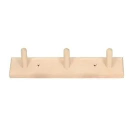 Garderobe, Buchenholz, 3 Haken, 230 mm x 55 mm