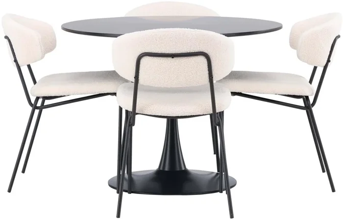 Glade Esszimmerset + Chico ⌀100cm/4St.