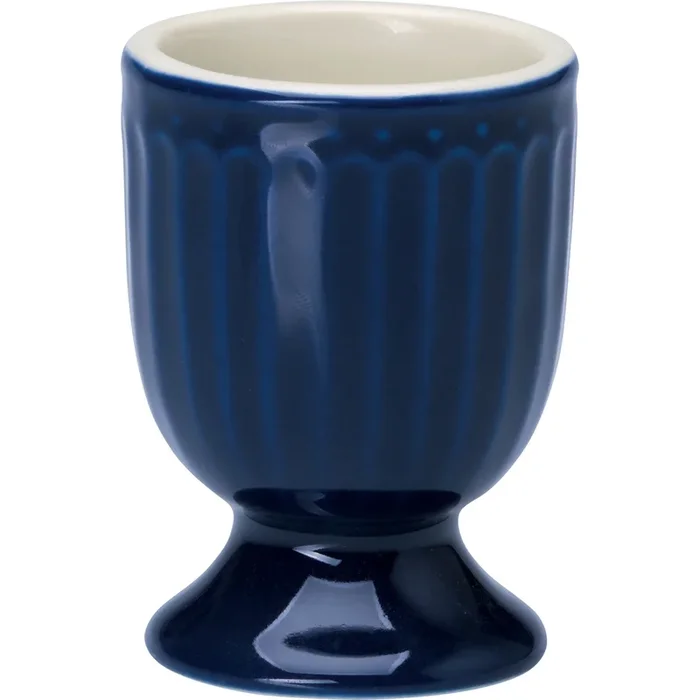 Greengate Alice Eierbecher Blau Dunkelblau Steingut Keramik