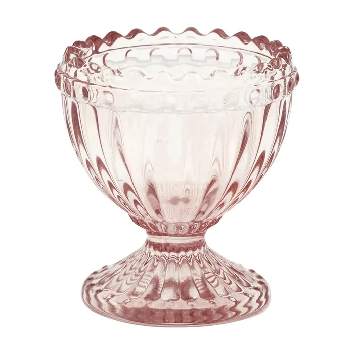 Greengate Alice Eierbecher Rosa Pale Pink Glas