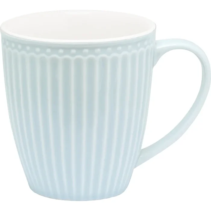 Greengate Alice Tasse Becher Blau Pale Blue 350 ml Steingut Keramik