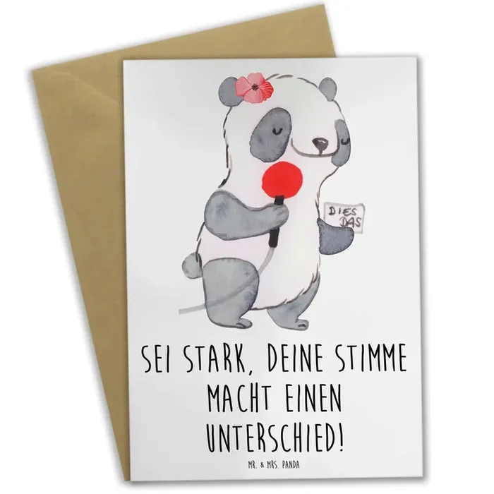 Grußkarte Deine Stimme zählt