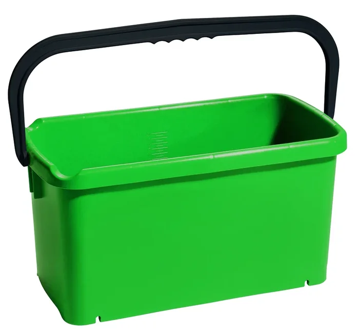 Haug Bürsten-Eimer, viereckig, pp, grün